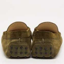 مملوكة مسبقًا حذاء لوفرز تودز غومينو جلد شامواه بني سليب أون مقاس 36.5