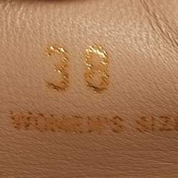 Pre Owned حذاء لوفرز إسبادريل تودز جلد بيج مقاس 38