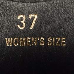 مملوكة مسبقًا حذاء بوت تودز منتصف ساق هايكينغ كعب عريض أربطة جلد أسود مقاس 38.5