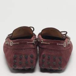 مملوكة مسبقًا Tod's Size 36.5 Purple Suede Driver Loafers