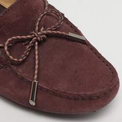 مملوكة مسبقًا Tod's Size 36.5 Purple Suede Driver Loafers