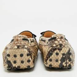 مملوكة مسبقًا حذاء لوفرز تودز غومينو جلد شامواه بني سليب أون مقاس 36.5