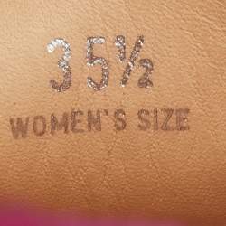 Pre Owned حذاء لوفرز تودز سويدي فيروزي بمقدمة مفتوحة مقاس 38