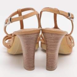 مملوكة مسبقًا صندل تودز تي ستراب جلد بني مقاس 37