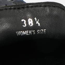 مملوكة مسبقًا حذاء سموكينغ تودز جلد القطيفة والترتر أسود مقاس 38.5