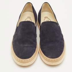 مملوكة مسبقًا حذاء رياضي تود مقاس 38 إسبادريل شمواه أزرق بحري سليب أون