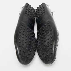 Pre Owned Tod's City Gommino Size 41 Black Leather Loafers