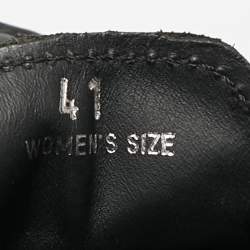 Pre Owned Tod's City Gommino Size 41 Black Leather Loafers