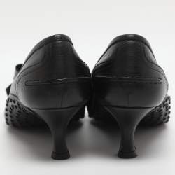 مملوكة مسبقًا Tod's Size 38.5 Black Leather Pumps