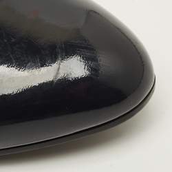 مملوكة مسبقًا حذاء كعب عالي تودز جلد لامع أزرق داكن مقاس 41