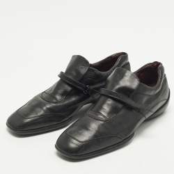 مملوكة مسبقًا حذاء لوفرز تودز بيني جلد لامع برتقالي مقاس 39