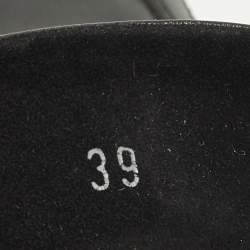 مملوكة مسبقًا حذاء لوفرز تودز بيني جلد لامع برتقالي مقاس 39