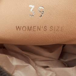 Pre Owned Tod's Size 39 Black Lizard Embossed Leather Slip On Loafers