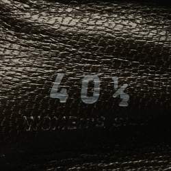 مملوكة مسبقًا Tod's Size 40.5 Brown Leather And Suede Ballet Flats