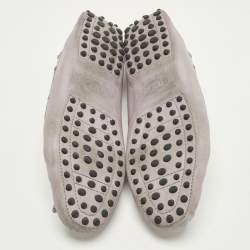 مملوكة مسبقًا Tod's Gommino Size 38.5 Purple Leather Bow Loafers