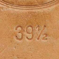 Pre Owned صنادل إصبع جلد أزرق تودز مقاس 39.5