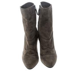 مملوكة مسبقًا بوت للكاحل تودز سويدي أخضر كاكي مقاس 39