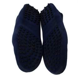 Pre Owned Tod’s Navy Blue Suede Gommino Driving Loafers Size 39.5