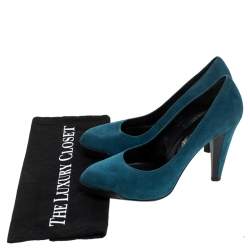 Tod's Blue Suede Platform Pumps Size 36.5