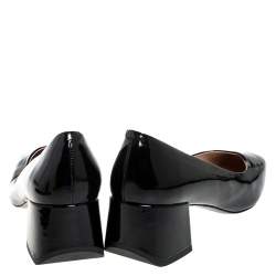 مملوكة مسبقًا Tod's Black Patent Leather Block Heel Pumps Size 39