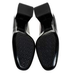 مملوكة مسبقًا Tod's Black Patent Leather Block Heel Pumps Size 39