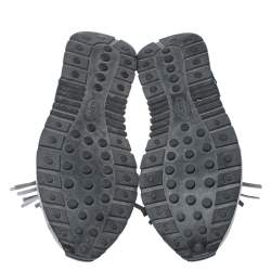 مملوكة مسبقًا حذاء رياضي تودز سبورتيفو جلد رصاصي ميتاليك بشراشيب مقاس 39