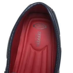 Pre Owned حذاء لوفرز تودز فور فيراري فيونكة جلد كحلية مقاس 40.5