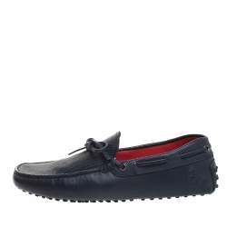 Pre Owned حذاء لوفرز تودز فور فيراري فيونكة جلد كحلية مقاس 40.5