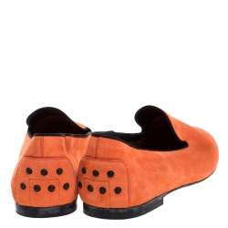 مملوكة مسبقًا حذاء سليبرز تودز سموكينغ سويدي برتقالي مقاس 39