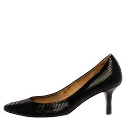 Tod's Black Leather Pumps Size 38.5