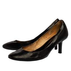 Tod's Black Leather Pumps Size 38.5