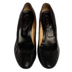 Tod's Black Leather Pumps Size 38.5