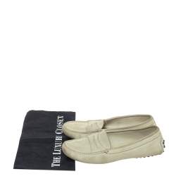 Tod's Grey Suede Penny Loafers Size 37