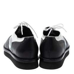 مملوكة مسبقًا Tod's Tri Color Brogue Leather Lace Up Oxfords Size 38.5