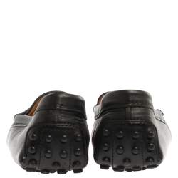 Tod's Black Leather Penny Loafers Size 36