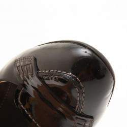 Pre Owned Tod's Black Leather Slingback Pumps Size 38