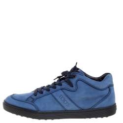 Tod's Blue Suede Low Top Sneakers Size 37