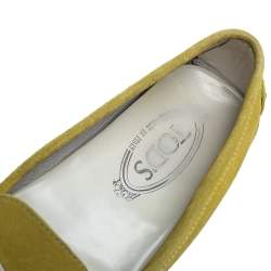Tod's Green Suede Slip On Loafers Size 39