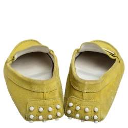 Tod's Green Suede Slip On Loafers Size 39