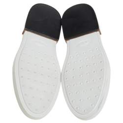 Pre Owned Tod's Black Leather Slip On Loafer Sneakers Size 39