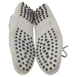 Tod's Silver Glitter Slip on Loafers Size 36