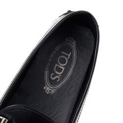 Tod's Black Patent Leather Slip on Loafers Size 39