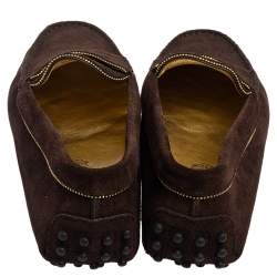 Pre Owned Tod's Brown Suede Loafers Size 37