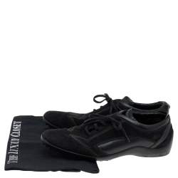 Pre Owned Tod's Black Suede Low Top Sneakers Size 37