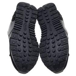 Pre Owned حذاء رياضي تودز سويدي وجلد أسود سليب أون مقاس 35.5