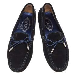 Pre Owned حذاء لوفرز تودز سليب أون سويدي أسود مقاس 38