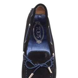 Pre Owned حذاء لوفرز تودز سليب أون سويدي أسود مقاس 38