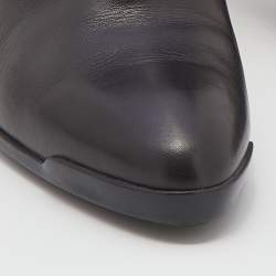 Pre Owned Tod's Dark Brown Leather Chelsea Ankle Length Boots Size 37