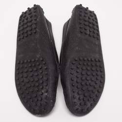 Tod's Black Leather Driving Loafers Size 38