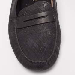 Tod's Black Leather Driving Loafers Size 38